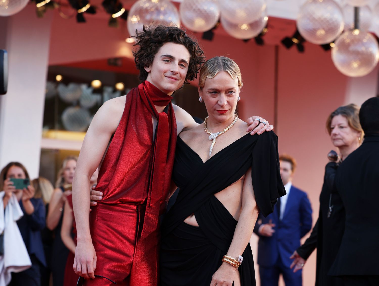 VENICE, ITALY - SEPTEMBER 02: <<enter caption here>> attends the "Bones And All" red carpet at the 79th Venice International Film Festival on September 02, 2022 in Venice, Italy. (Photo by Stefania D'Alessandro/WireImage)