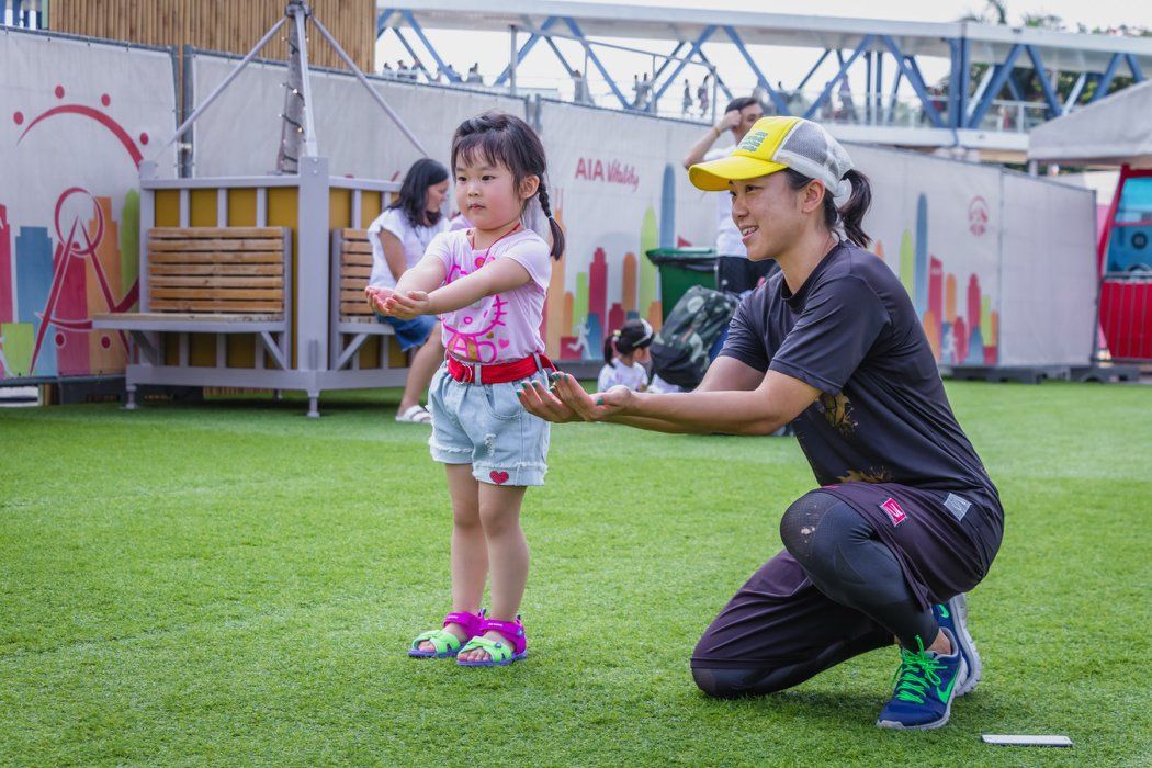 Alicia Lui at one of WISE Hong Kong's mother and daughter sports days