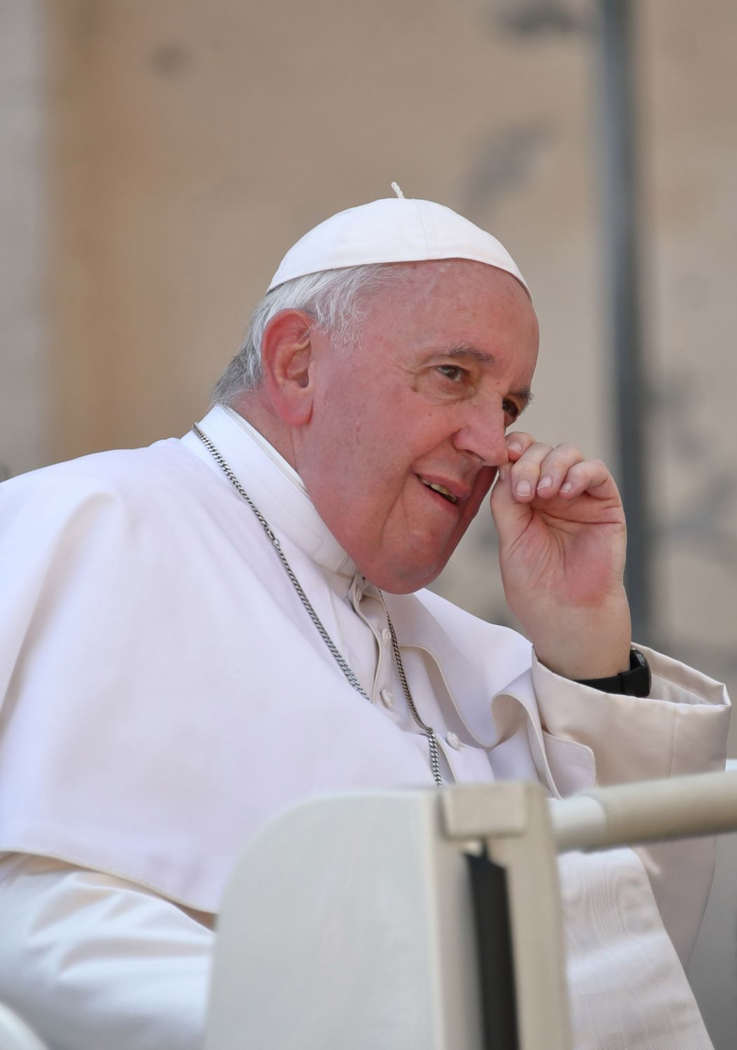 Pope Francis during the General Audience in St. Peter's Square. Vatican City, September 7th, 2022. (Photo by Grzegorz Galazka/Archivio Grzegorz Galazka/Mondadori Portfolio via Getty Images)
