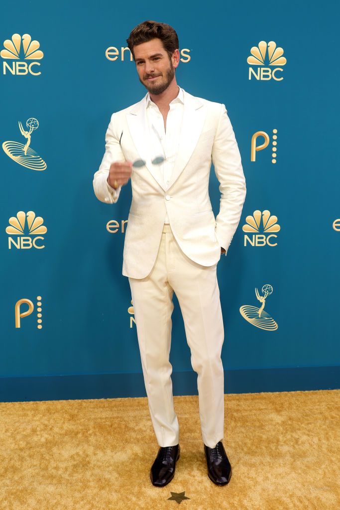 LOS ANGELES, CALIFORNIA - SEPTEMBER 12: Andrew Garfield  attends the 74th Primetime Emmys at Microsoft Theater on September 12, 2022 in Los Angeles, California. (Photo by Momodu Mansaray/Getty Images)