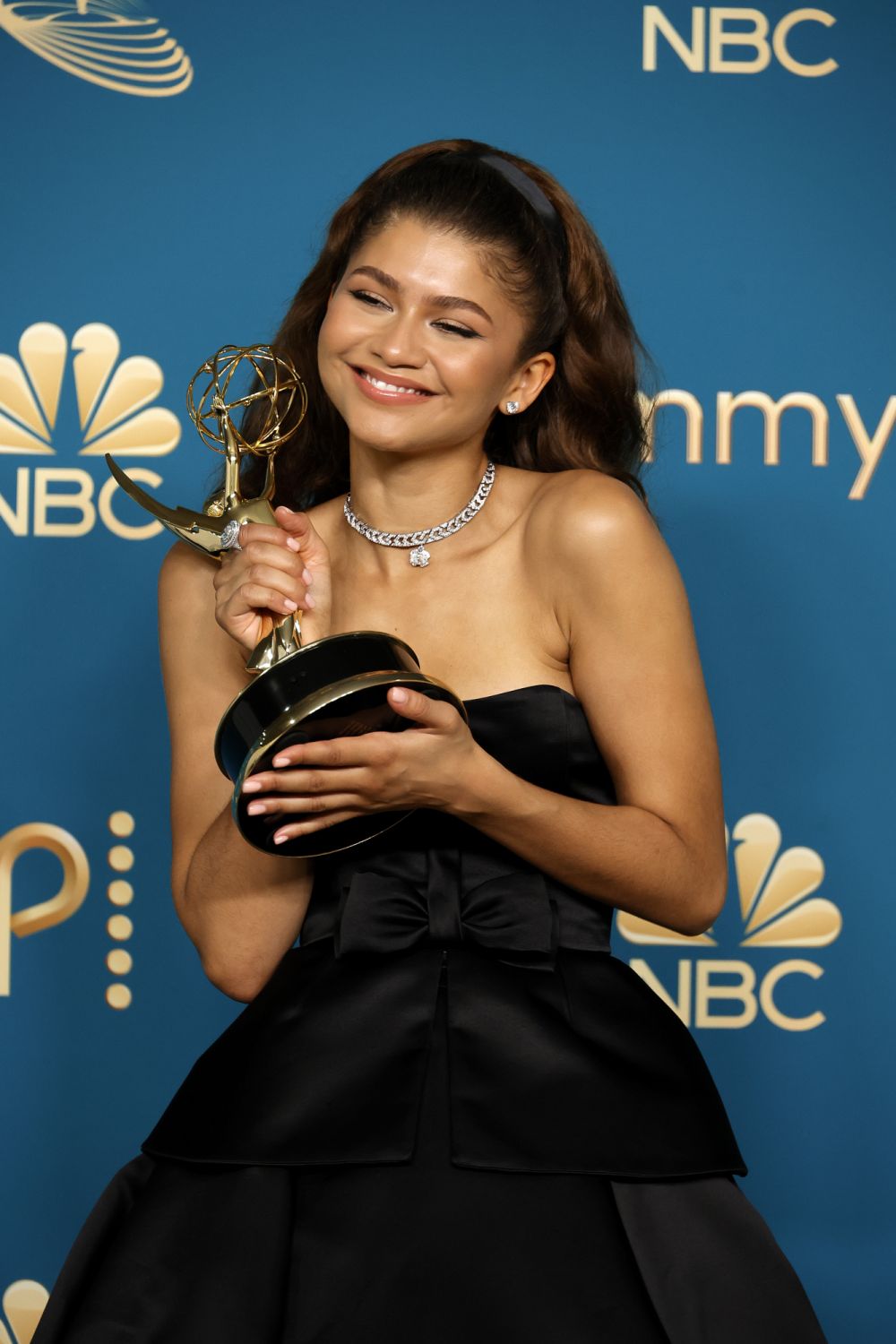 Zendaya, winner of Outstanding Lead Actress in a Drama Series for Euphoria poses in the press room during the 74th Primetime Emmys at Microsoft Theater on September 12, 2022 in Los Angeles, California. (Photo by Frazer Harrison/Getty Images)