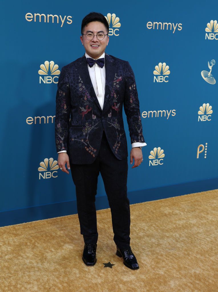 LOS ANGELES, CA - September 12, 2022 - Bowen Yang arriving at the 74th Primetime Emmy Awards at the Microsoft Theater on Monday, September 12, 2022 (Brian van der Brug / Los Angeles Times via Getty Images)