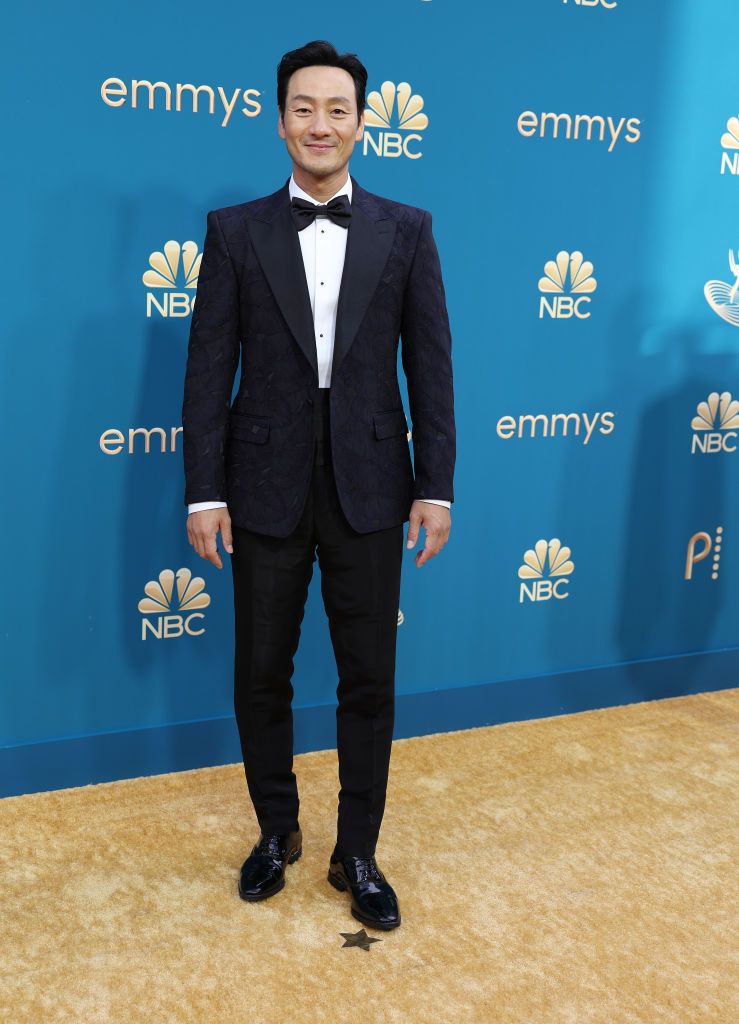 LOS ANGELES, CA - September 12, 2022 - Park Hae-soo arriving at the 74th Primetime Emmy Awards at the Microsoft Theater on Monday, September 12, 2022 (Brian van der Brug / Los Angeles Times via Getty Images)