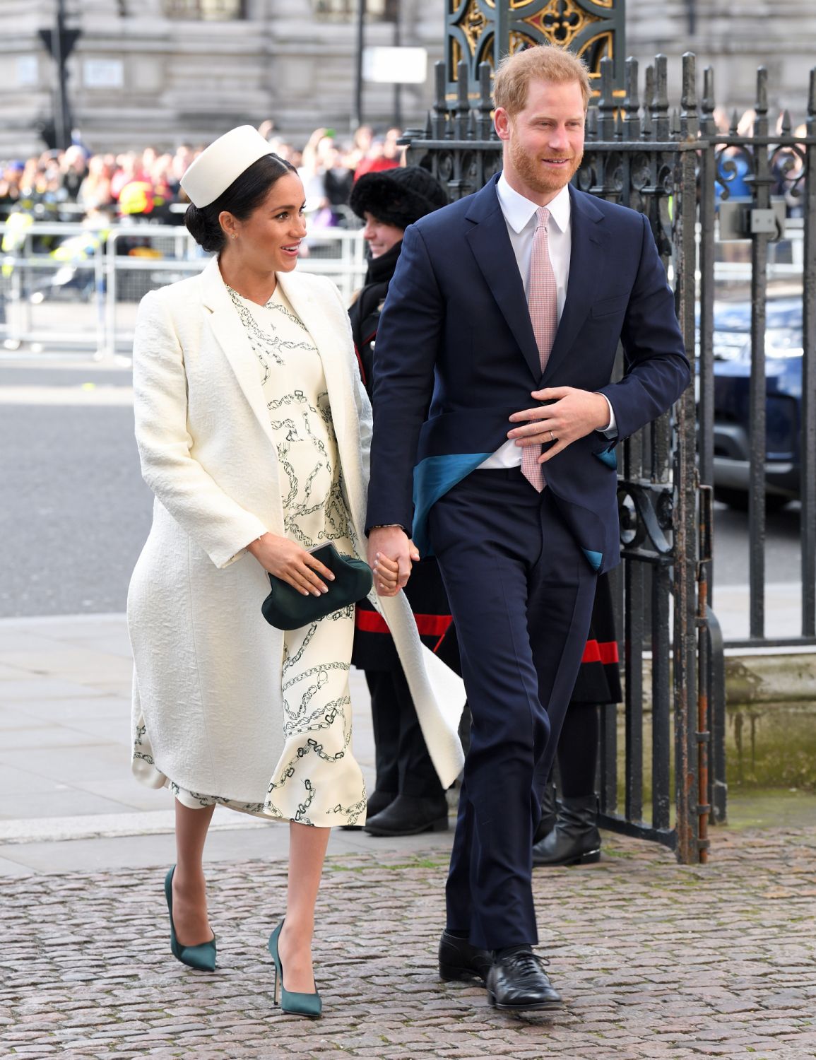 LONDON, ENGLAND - MARCH 11: Meghan, Duchess of Sussex and Prince Harry, Duke of Sussex attend the Commonwealth Day service at Westminster Abbey on March 11, 2019 in London, England. (Photo by Karwai Tang/WireImage)