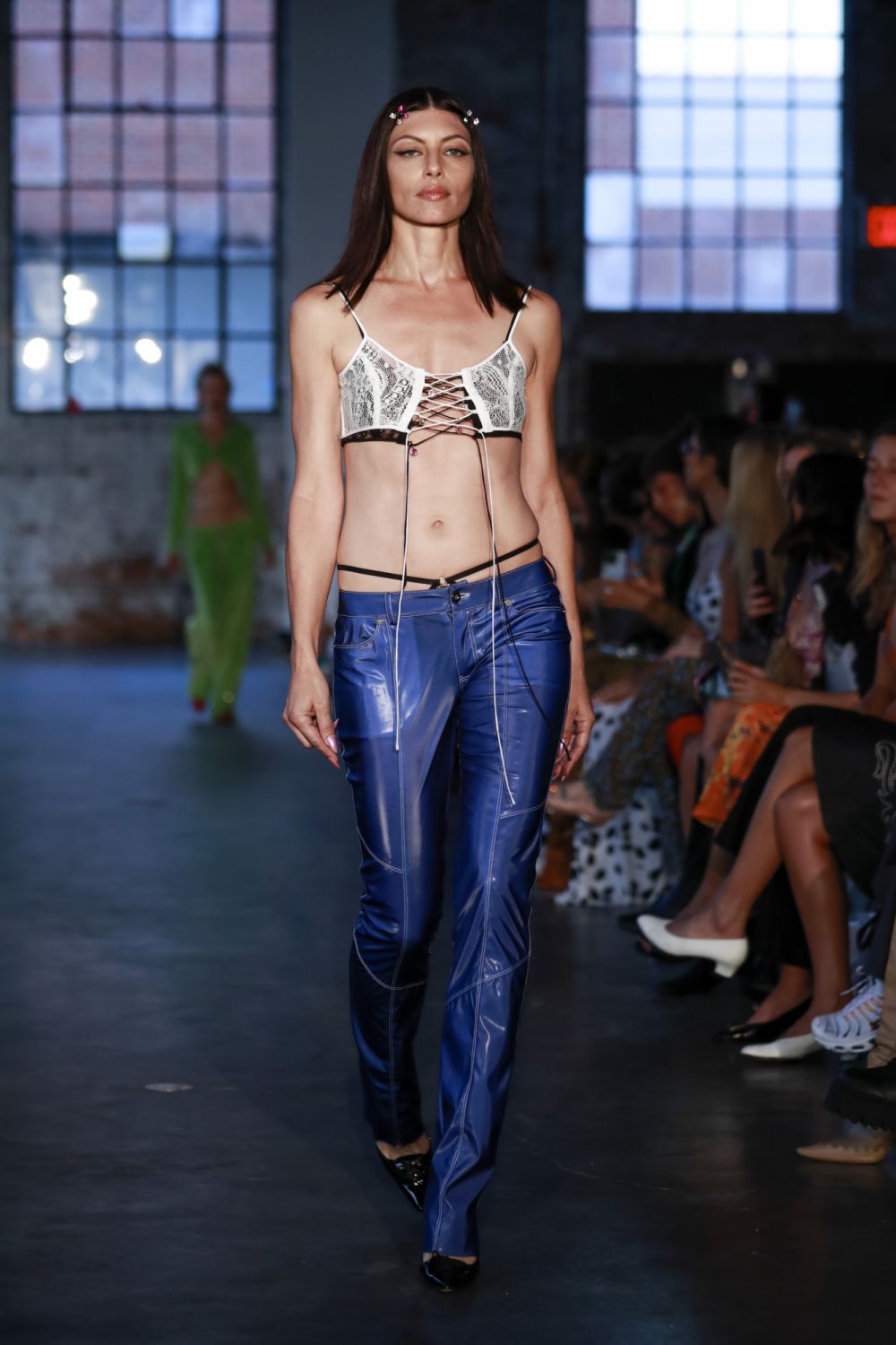 NEW YORK, NEW YORK - SEPTEMBER 12: A model walks the runway at the PRISCAVera fashion show during September 2022 New York Fashion Week: The Shows at 99 Scott Studio on September 12, 2022 in New York City. (Photo by Al Zeta/Getty Images for NYFW: The Shows)