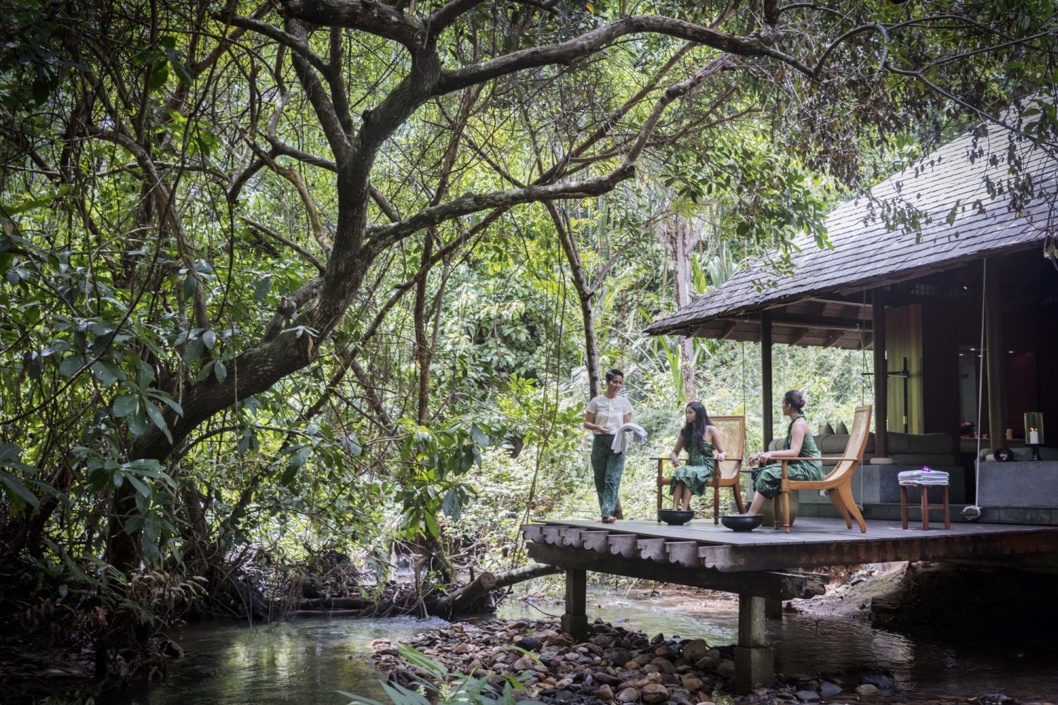 Like every part of The Datai Langkawi, the spa takes full advantage of the surrounding rainforest to deliver an unparalleled pampering experience
