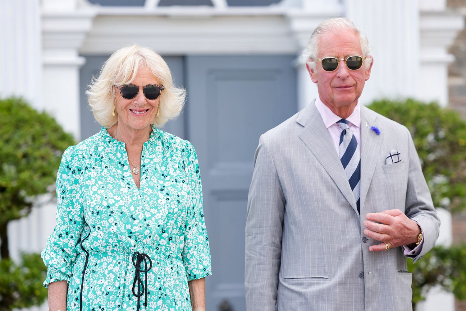 Camilla and King Charles III attend a garden party at Boconnoc House to mark the 70th anniversary of The Duke of Cornwall being head of the Duchy of Cornwall. (Photo: Getty Images)