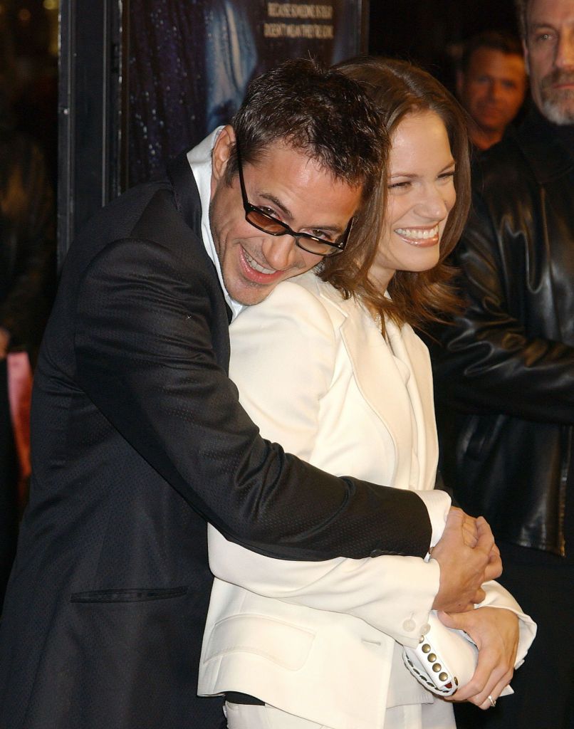 Robert Downey Jr and Susan Levin during "Gothika" Premiere - Los Angeles at Mann Village Theatre in Westwood, California, United States. (Photo by Gregg DeGuire/WireImage)