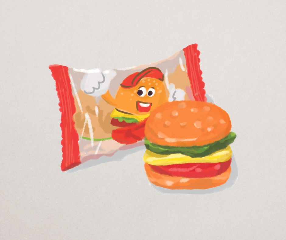 Yupi burger gummy