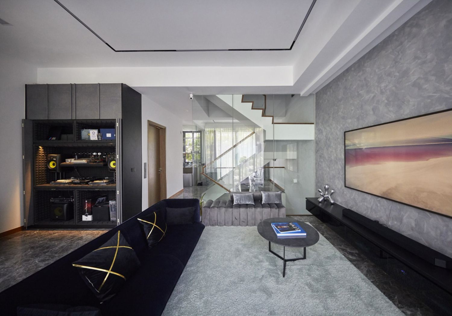 A Singapore House With a Secret Door and Elements Inspired by Music and