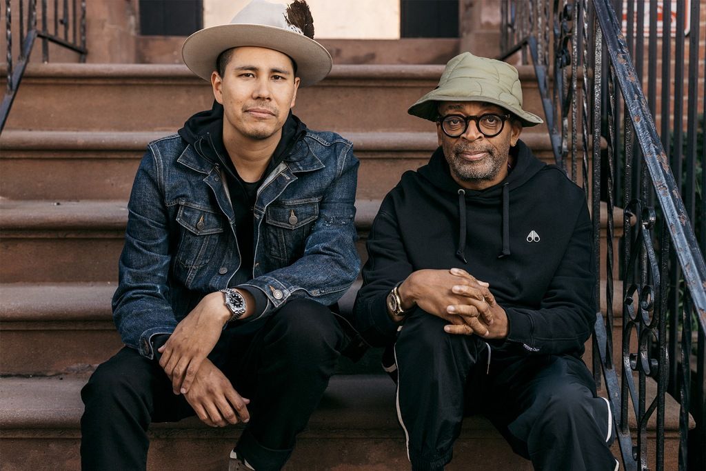 Spike Lee (right) mentored Native American filmmaker Kyle Bell in the 2021 & 2022 edition of the Rolex Mentor and Protégé Arts Initiative