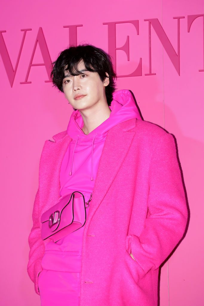SEOUL, SOUTH KOREA - SEPTEMBER 21: South Korean actor Lee Jong-Suk attends the 'VALENTINO 2022-23 F/W Pink PP Collection Launch Party on September 21, 2022 in Seoul, South Korea. (Photo by Han Myung-Gu/WireImage)