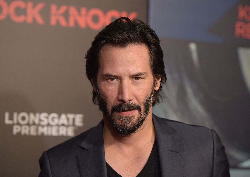 HOLLYWOOD, CA - OCTOBER 07: Actor Keanu Reeves attends the premiere of "Knock Knock" at TCL Chinese Theatre on October 7, 2015 in Hollywood, California. (Photo by Jason Kempin/Getty Images)