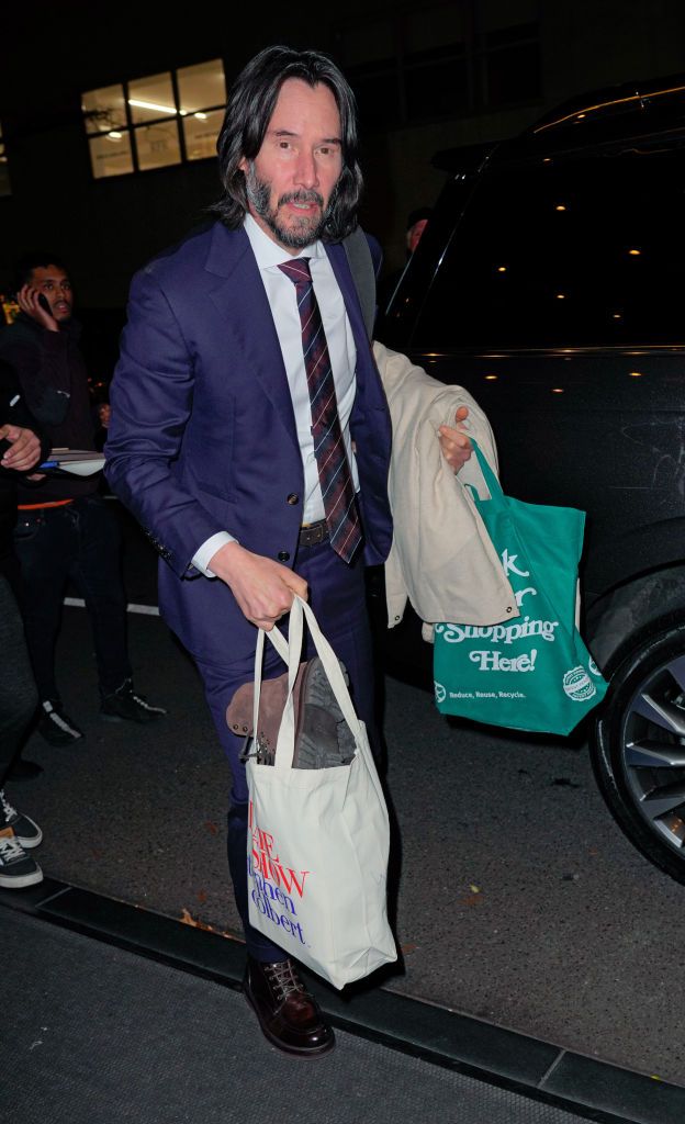 NEW YORK, NEW YORK - DECEMBER 13: Keanu Reeves is seen on December 13, 2021 in New York City. (Photo by Gotham/GC Images)