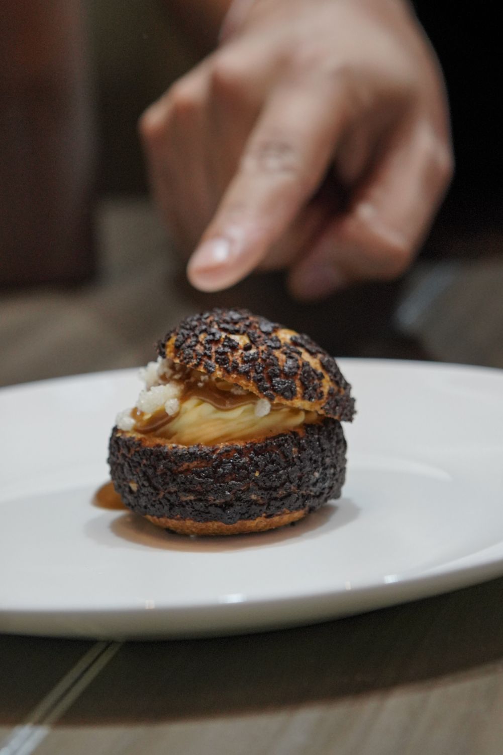 Off Menu Philippines 2022 - The choux was a clever representation of the shared French and Filipino backgrounds Miko Calo (a French-trained Filipina chef) and Stephan Duhesme (a French-Filipino chef) share