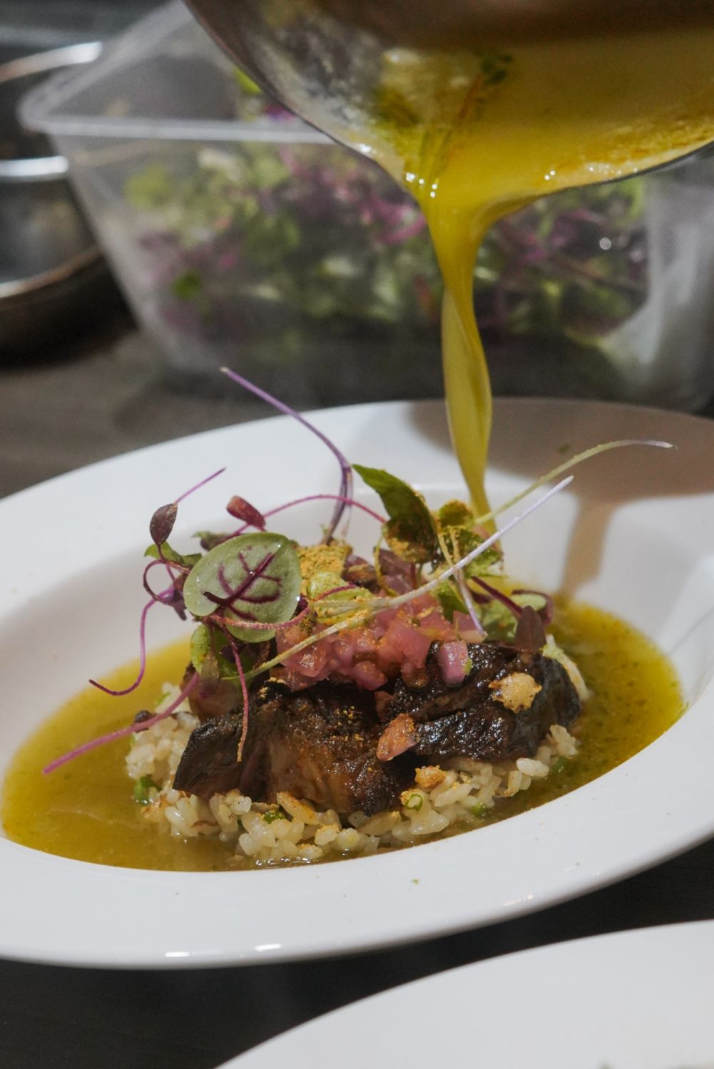 Off Menu Philippines 2022 - The grilled short rib ochazuke by chefs Nicco Santos and Josh Boutwood was deliciously comforting and brilliantly balanced
