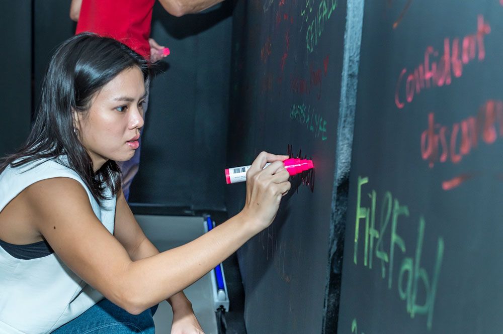 Expressing our goals with writings on the walls