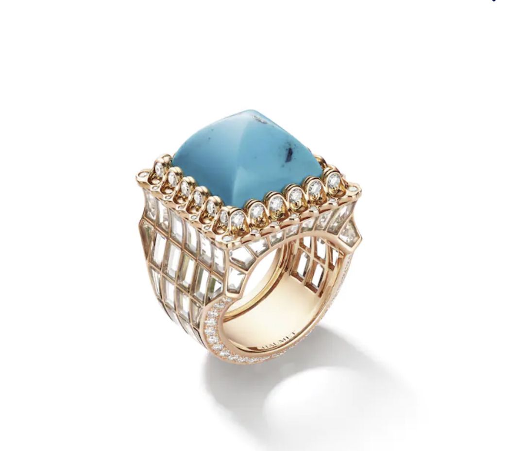 Chaumet 綠松石鑲鑽戒指