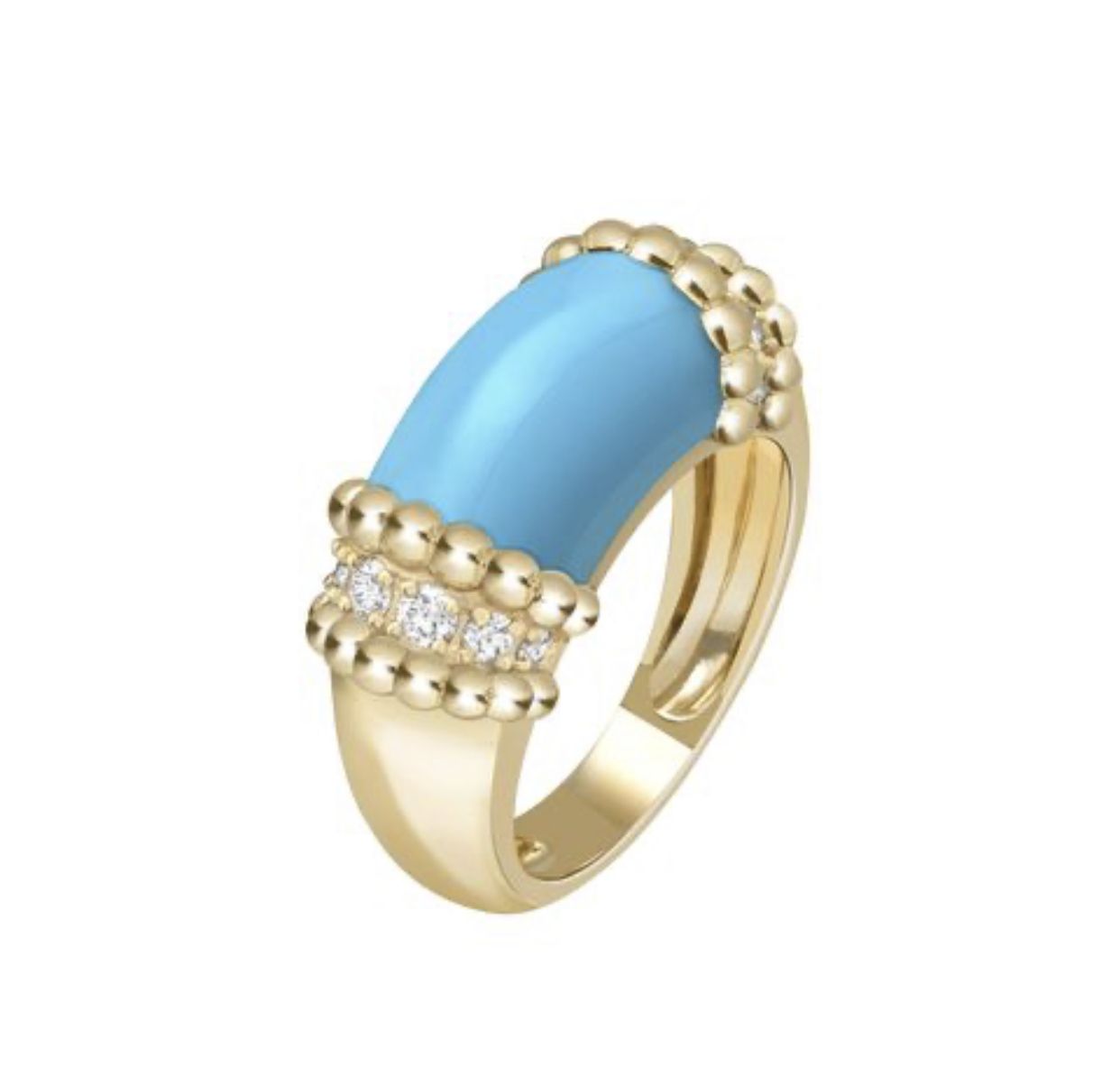 Van Cleef & Arpels 綠松石鑲鑽戒指