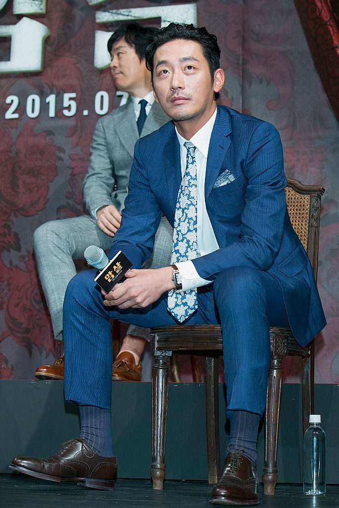 SEOUL, SOUTH KOREA - JUNE 22:  South Korean actor Ha Jung-Woo attends the 'Assassination' press conference at CGV on June 22, 2015 in Seoul, South Korea. The film will open on July 22, in South Korea.  (Photo by Han Myung-Gu/WireImage)