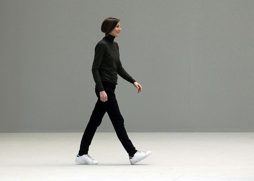 PARIS, FRANCE - MARCH 06: Phoebe Philo walks the runway during the Celine Ready to Wear Autumn/Winter 2011/2012 show during Paris Fashion Week on March 6, 2011 in Paris, France. (Photo by Michel Dufour/WireImage)