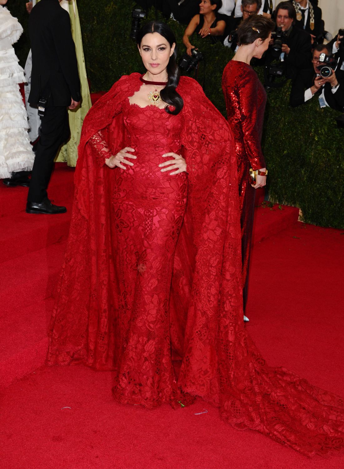 NEW YORK, NY - MAY 05: Monica Bellucci attends the 'Charles James: Beyond Fashion' Costume Institute Gala at the Metropolitan Museum of Art on May 5, 2014 in New York City. (Photo by Axelle/Bauer-Griffin/FilmMagic)
