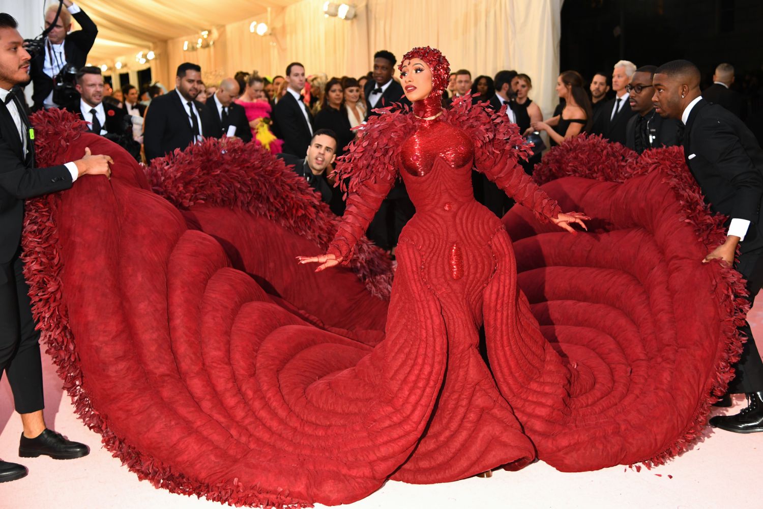 Cardi B attends The 2019 Met Gala Celebrating Camp: Notes on Fashion at Metropolitan Museum of Art on May 06, 2019 in New York City. (Photo by Dimitrios Kambouris/Getty Images for The Met Museum/Vogue)