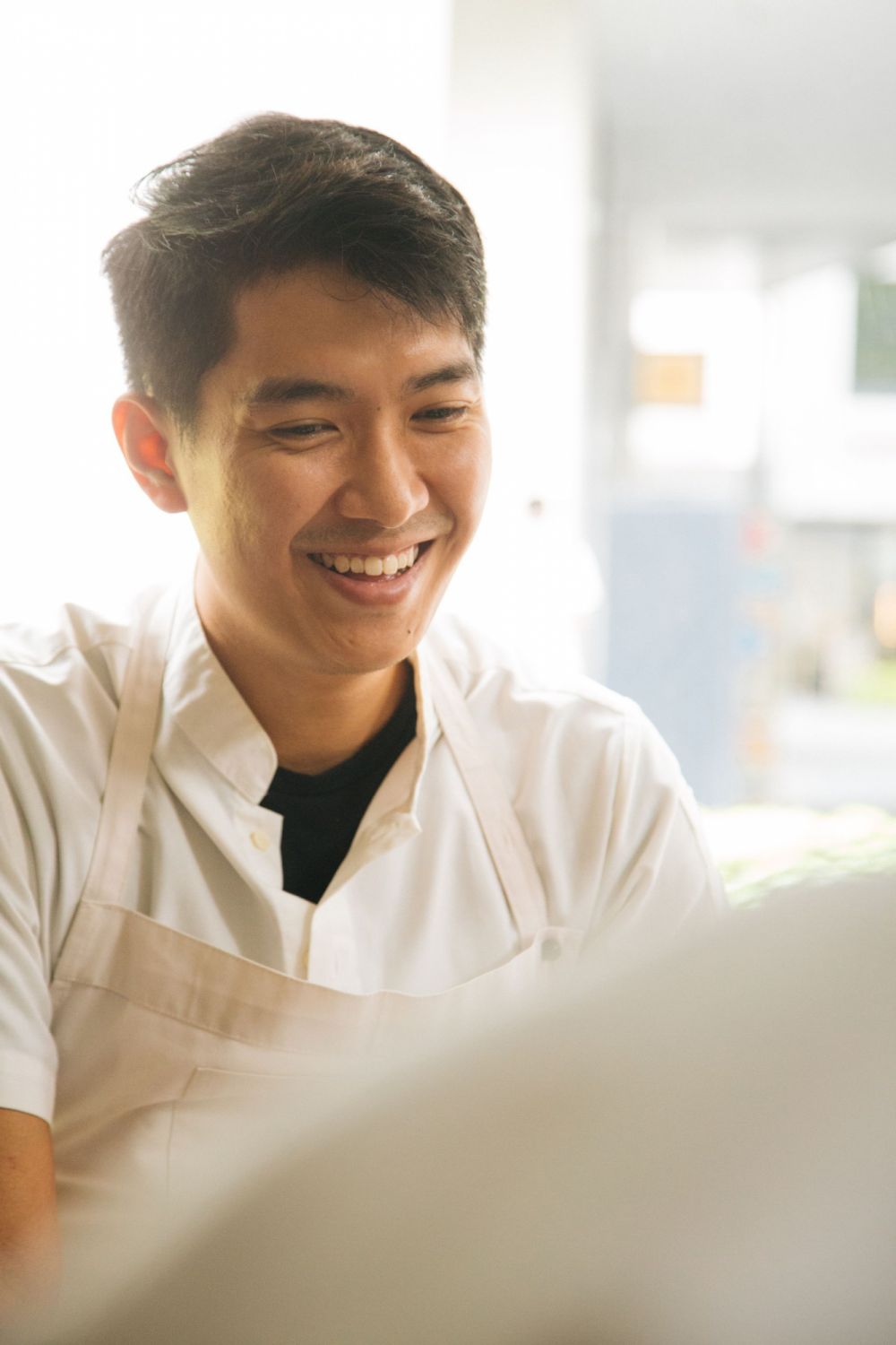 Chef Daniel at the Gooddam and Sushi Azabu team tasting