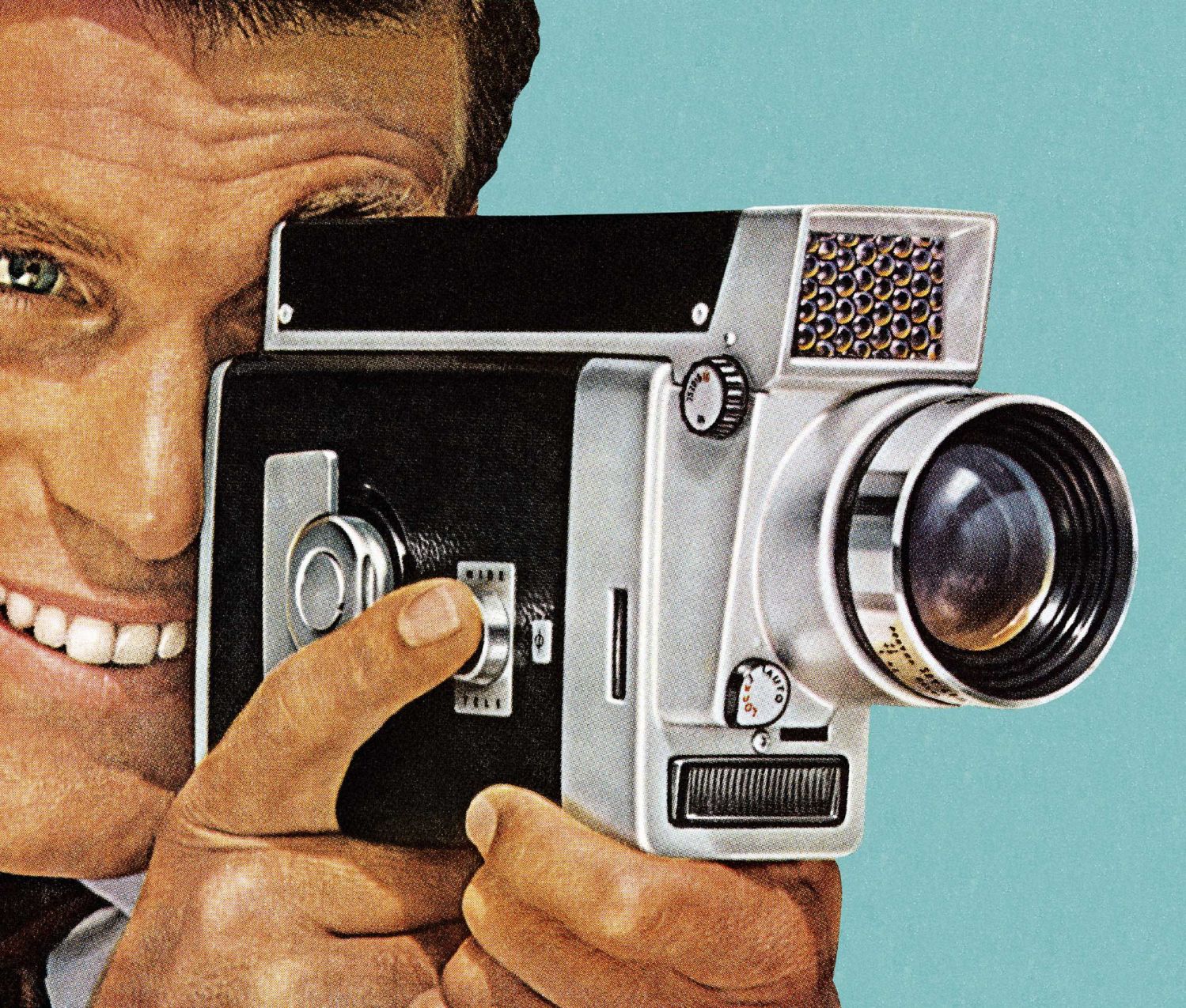 Man Using Video Camera