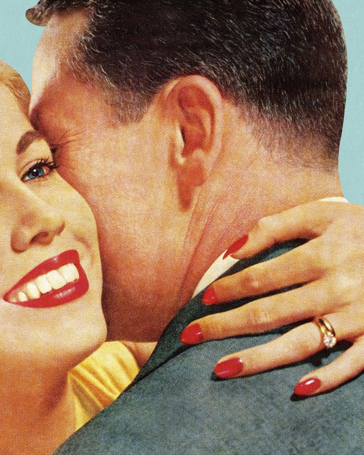 Man and Woman Hugging