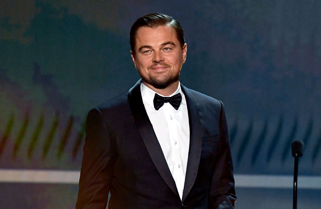 LOS ANGELES, CALIFORNIA - JANUARY 19: Leonardo DiCaprio speaks onstage during the 26th Annual Screen Actors Guild Awards at The Shrine Auditorium on January 19, 2020 in Los Angeles, California. 721359 (Photo by Kevork Djansezian/Getty Images for Turner)