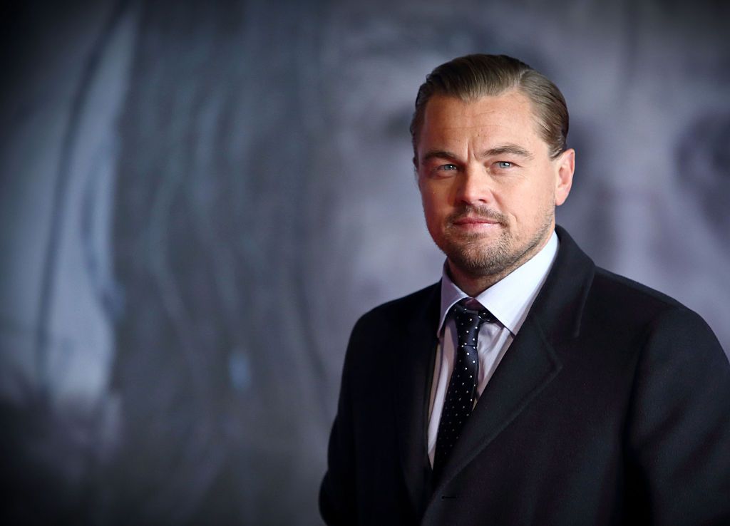 LONDON, ENGLAND - JANUARY 14: Leonardo DiCaprio, attends UK Premiere of "The Revenant" at Empire Leicester Square on January 14, 2016 in London, England. (Photo by Mike Marsland/WireImage)
