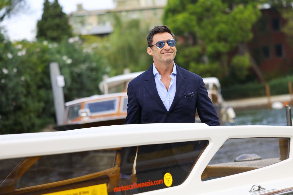 VENICE, ITALY - SEPTEMBER 07: Hugh Jackman is seen during the 79th Venice International Film Festival on September 07, 2022 in Venice, Italy. (Photo by Jacopo Raule/Getty Images)