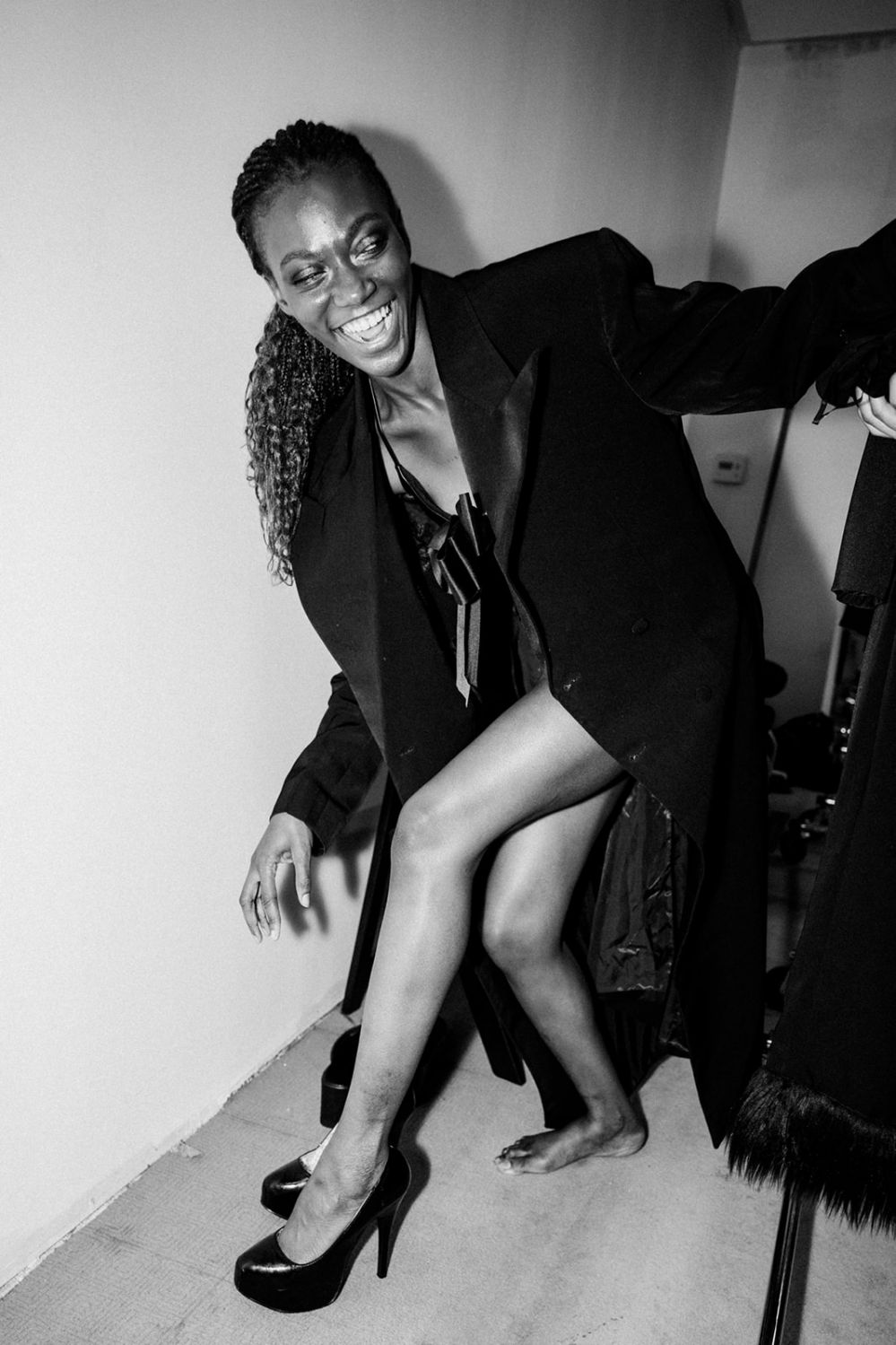 Behind the scenes of Chris Nick's debut at LA Fashion Week (Photo: Leah Rivera)