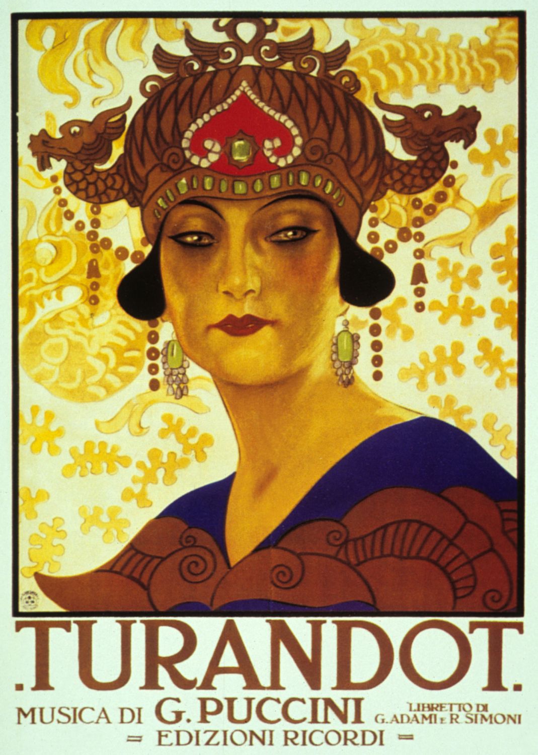 UNSPECIFIED - JANUARY 10: Cover by Anon of score of opera Turandot by GiacomoPuccini, 1926 (Photo by Apic/Getty Images)