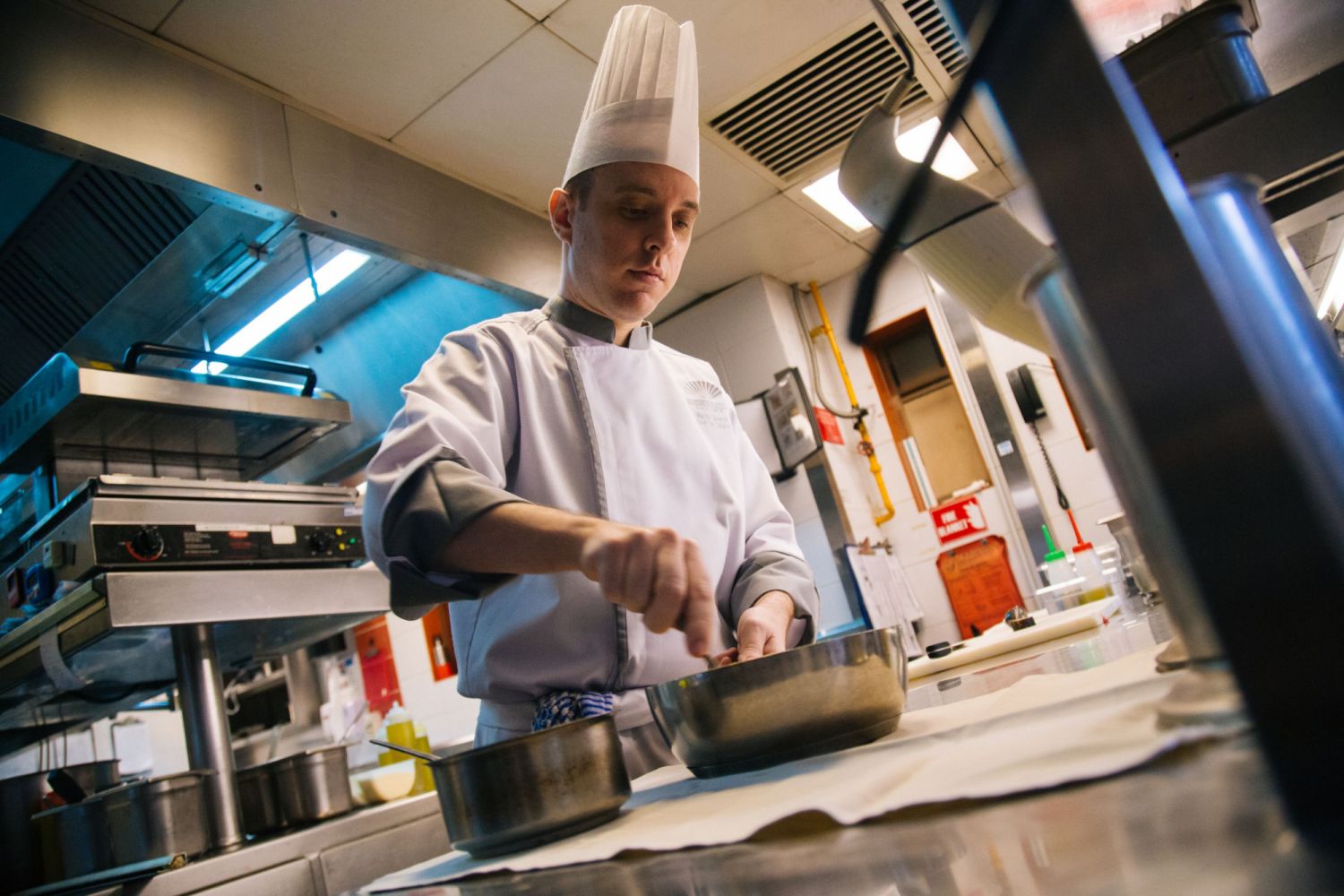 Caverni prepping his Off Menu KL-exclusive dish