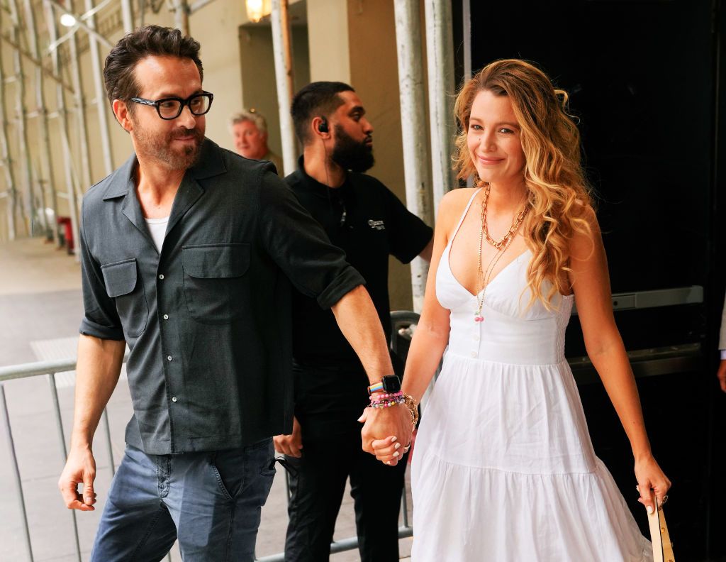 NEW YORK, NEW YORK - JUNE 11: Ryan Reynolds and Blake Lively depart the Beacon Hotel on June 11, 2022 in New York City. (Photo by Gotham/GC Images)