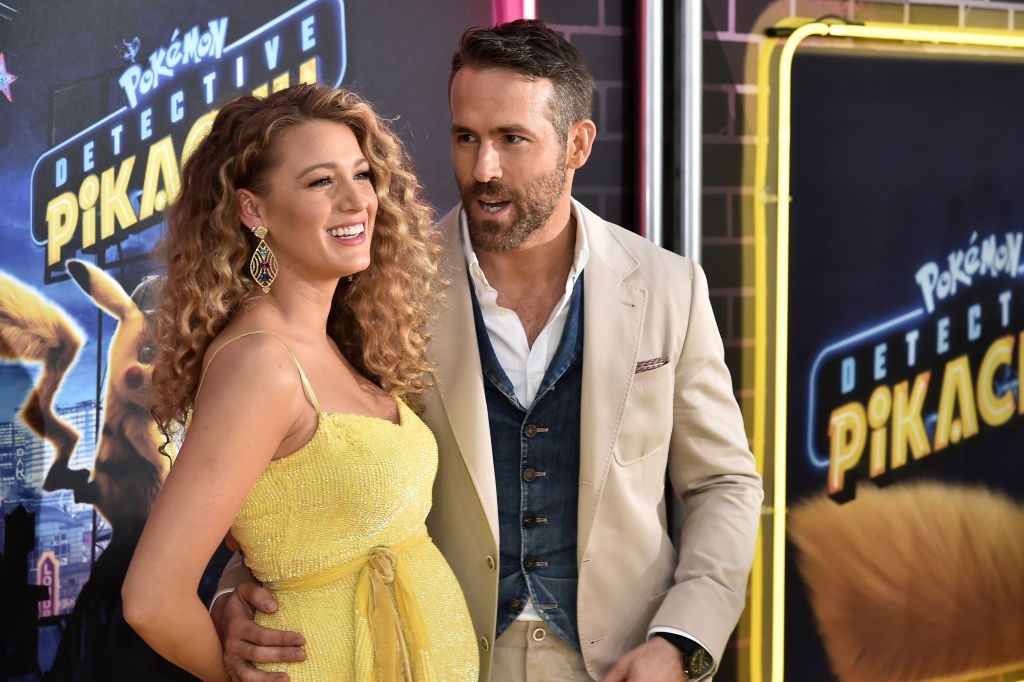 NEW YORK, NY - MAY 02: Blake Lively and Ryan Reynolds attend the premiere of "Pokemon Detective Pikachu" at Military Island in Times Square on May 2, 2019 in New York City. (Photo by Steven Ferdman/Getty Images)