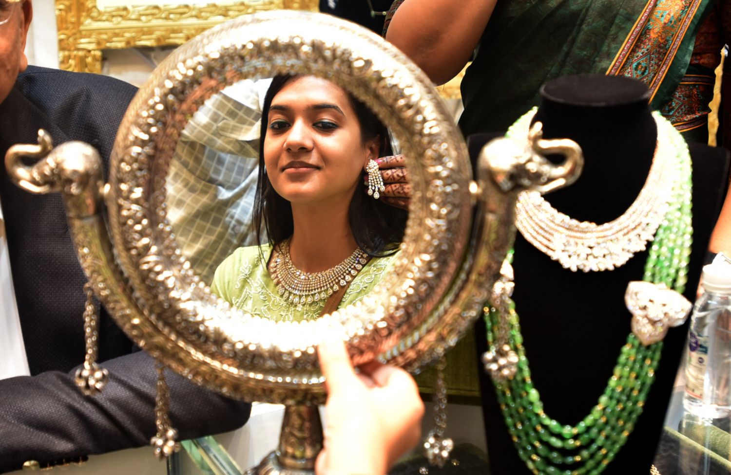 Hindus consider the first day of diwali to be an auspicious day for making new purchases, especially that of gold or silver articles and new utensils. It is believed that new "Dhan" (wealth) or some item made of precious metal is a sign of good luck (Photo: Sonu Mehta/Hindustan Times via Getty Images)