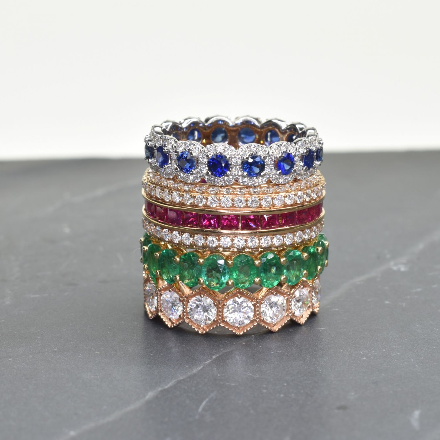 Stackable rings for modern tastes designed by Niyati Kapadia (Photo: Niya K)