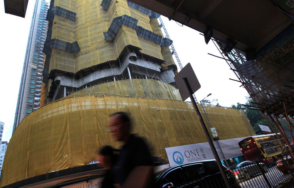 General shot of One Wanchai, a redevolopment project of the old wanchai market. 30OCT11 (Photo by Jonathan Wong/South China Morning Post via Getty Images)