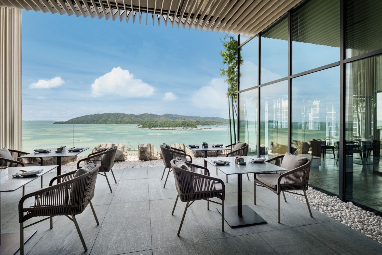 Hyatt Centric Kota Kinabalu's ON22 Restaurant patio