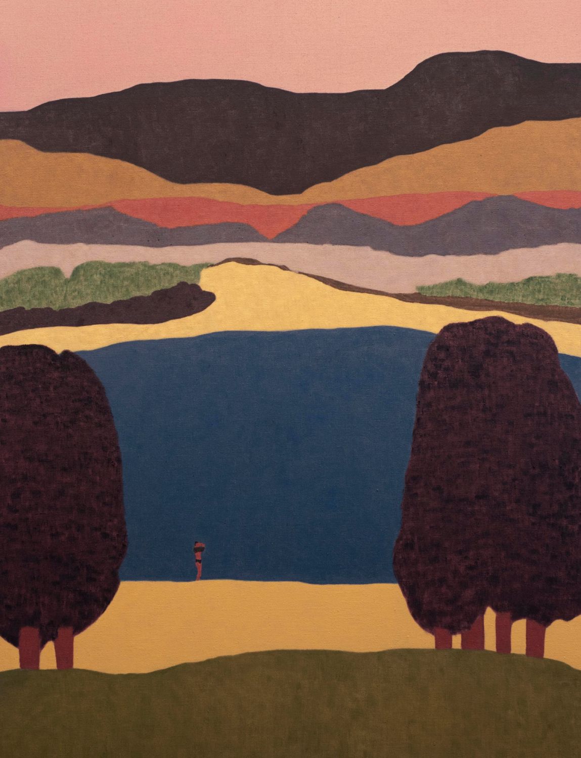 GTZ222608|Guim Tió Zarraluki|The Lake|2022|116×89cm|Oil on linen