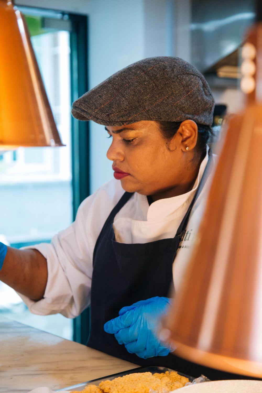 Ponnampalam at work with her Chocolate de Ultime
