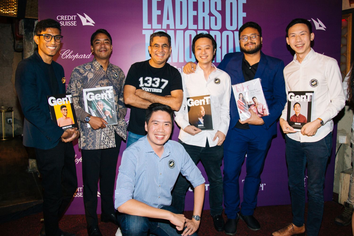 Benjamin Philip George, Syazwan Majid, Bikesh Lakhmichand, Johnson Goh, Harith Ridzuan, Warren Chan and Calvin Lee (squating)