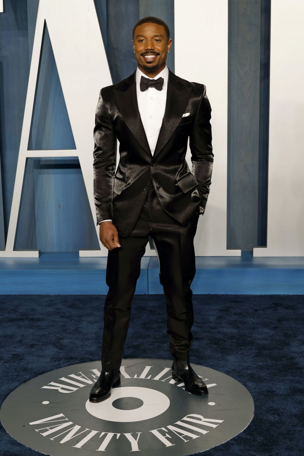 BEVERLY HILLS, CALIFORNIA - MARCH 27: Michael B. Jordan attends the 2022 Vanity Fair Oscar Party hosted by Radhika Jones at Wallis Annenberg Center for the Performing Arts on March 27, 2022 in Beverly Hills, California. (Photo by Frazer Harrison/Getty Images)