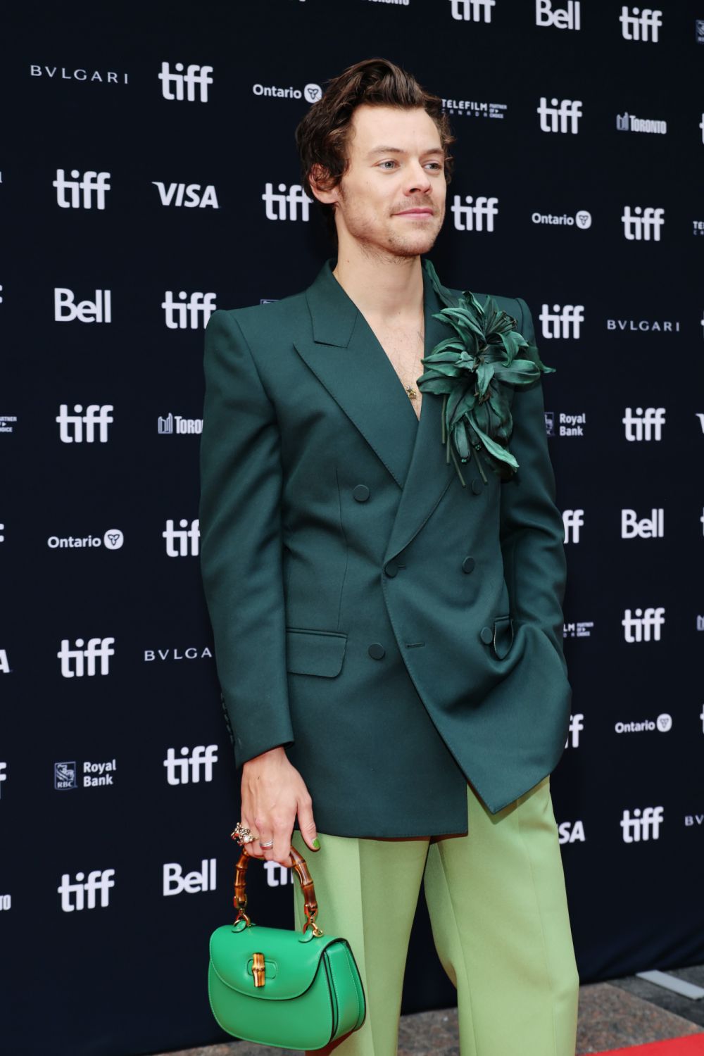 TORONTO, ONTARIO - SEPTEMBER 11: Harry Styles attends the "My Policeman" Premiere during the 2022 Toronto International Film Festival at Princess of Wales Theatre on September 11, 2022 in Toronto, Ontario. (Photo by Amy Sussman/Getty Images)
