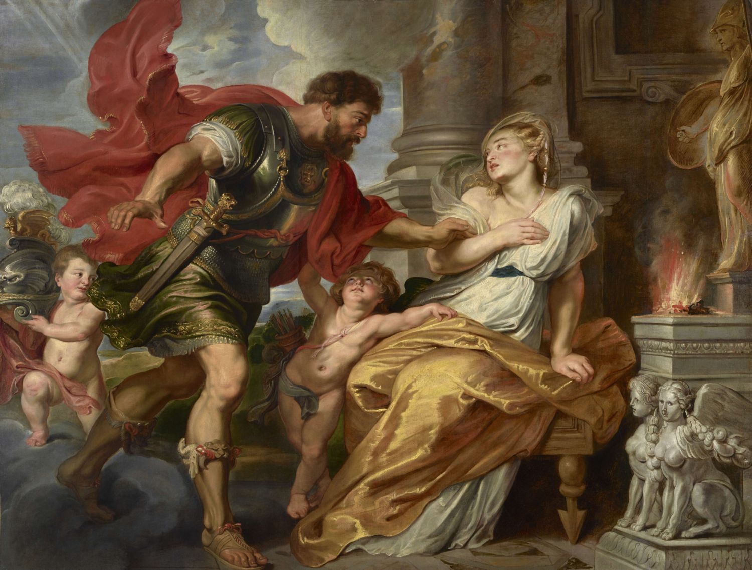 Mars and Rhea Silvia, Peter Paul Rubens, about 1616-1617, oil on canvas