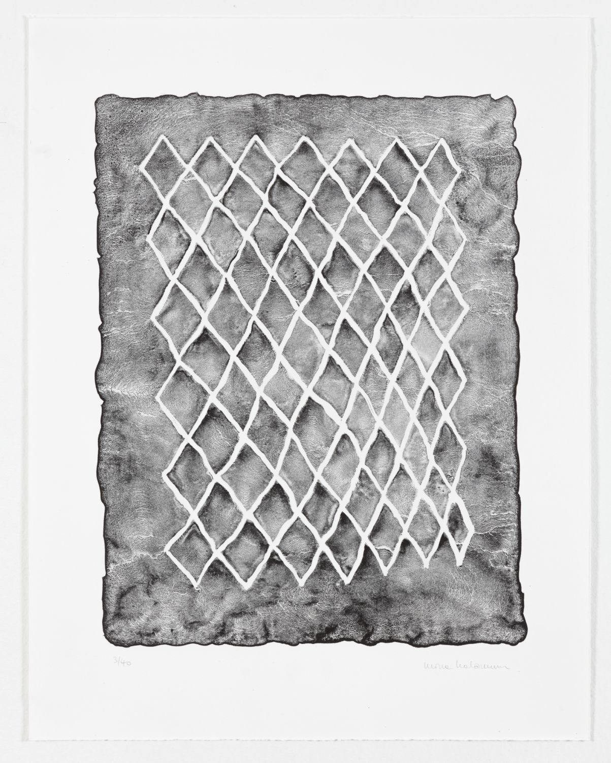 Mona Hatoum, Untitled (fence, black) II, 2018, Generously donated by the artist and White Cube, Photo: Courtesy Asia Art Archive