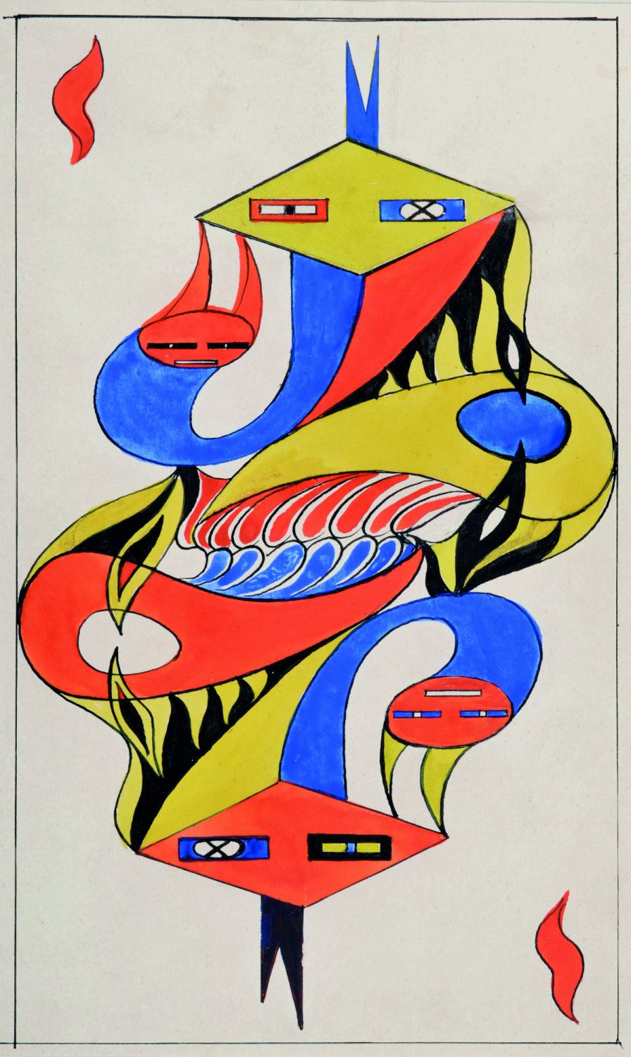 Datierung: Mâ°rz 1941, Material/Technik: Zeichnung / Gouache , India ink, Kartenmaï¬: 27,9 x 18 cm, Herstellungsort: Marseille, Frankreich, Inventar-Nr.: C 03.05.03, , Artist: Jacqueline Lamba  Das abgebildete Werk ist urheberrechtlich geschÂ¸tzt. Der Nutzer hat vor VerËffentlichung die Genehmigung einzuholen und abzugelten bei: VG Bild-Kunst, 53113 Bonn, Weberstr. 61, www.bildkunst.de , FOR USE ONLY IN GERMANY, SWITZERLAND OR AUSTRIA, Copyright: bpk / RMN - Grand Palais / Jean Bernard